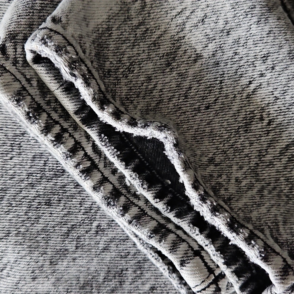 Frame Le Original Black Gray Acid Wash Cropped Jeans Size‎ 26 - Picture 16 of 16